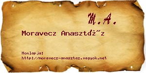Moravecz Anasztáz névjegykártya